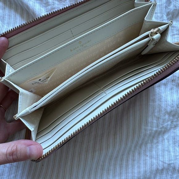 Kate spade pink sparkly wallet - Picture 2 of 3